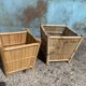 Lot of 2 bamboo pot covers