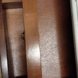 Antique bedside table in rosewood marquetry, Louis XV style