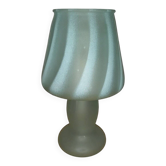 Vintage Murano Opaline Mushroom Lamp with Tinsel Diffuser? Table