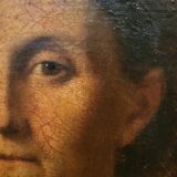 Portrait huile sur toile XIXème