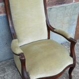 Armchair Voltaire XIX th, mahogany
