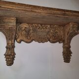 Lacquered wood wall console