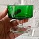 6 stemmed cups in emerald green, Cavalier Luminarc France