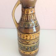 Polychrome ceramic soliflore vase by Bay Keramik / vintage 60s-70s