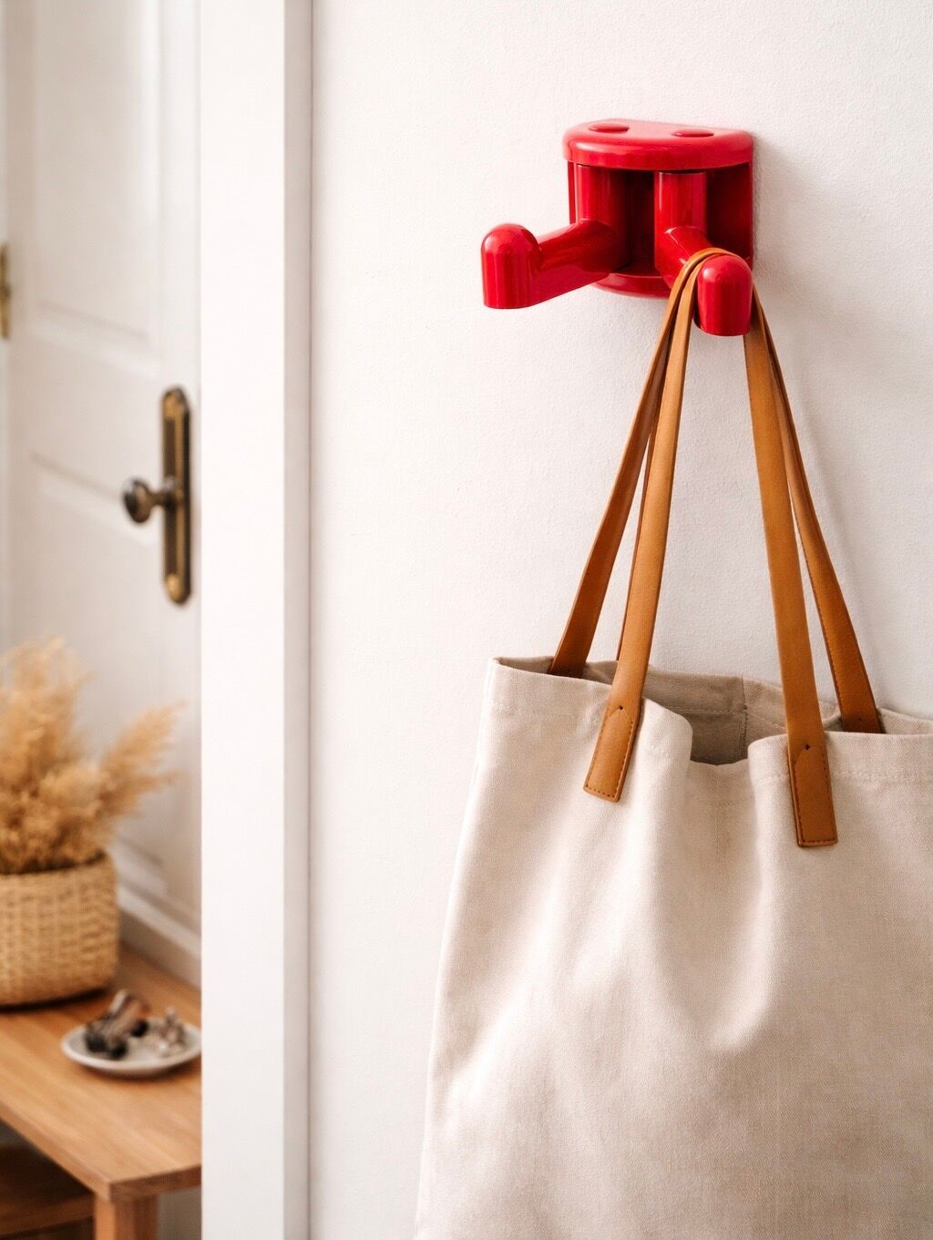 Coat rack or double hook - Vintage - Metalplastica - Italy 70s