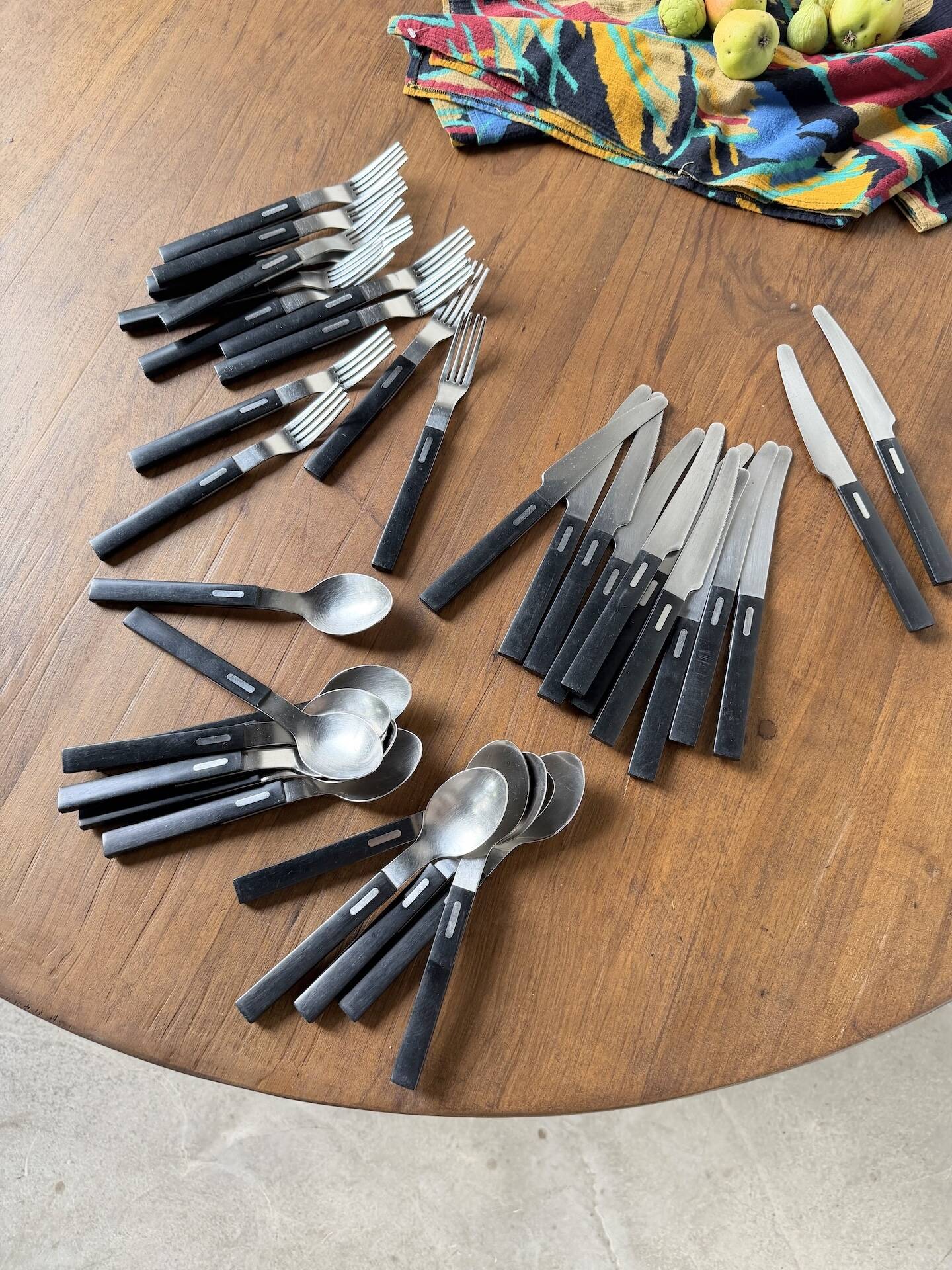 Lot of vintage Ikea cutlery by Olle Gyllang.
