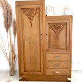 Asymmetrical art deco wardrobe