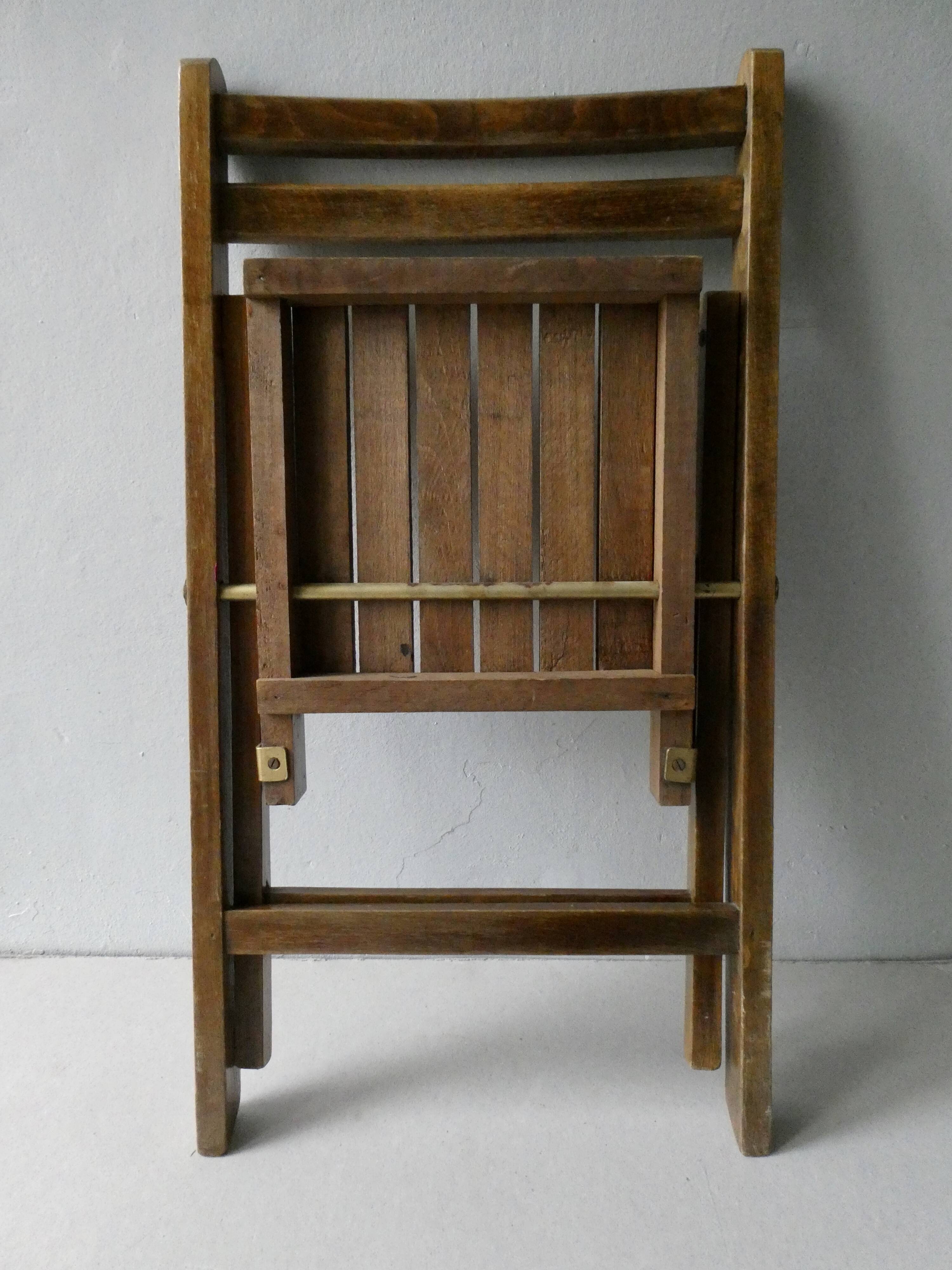 Child chair, wooden, folding, 70s