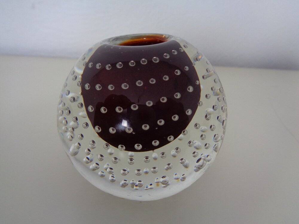 Italian candleholders in Murano glass, 1950s, set of 3.