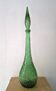 Decorative bottle carafe in Italian Empoli bubble glass
