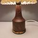 Beautiful sting lamp in twisted wood. Estimated 1970s and Swedish or Danish.