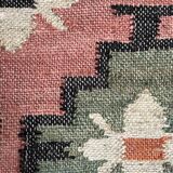 jute-cotton kilim rug, handmade