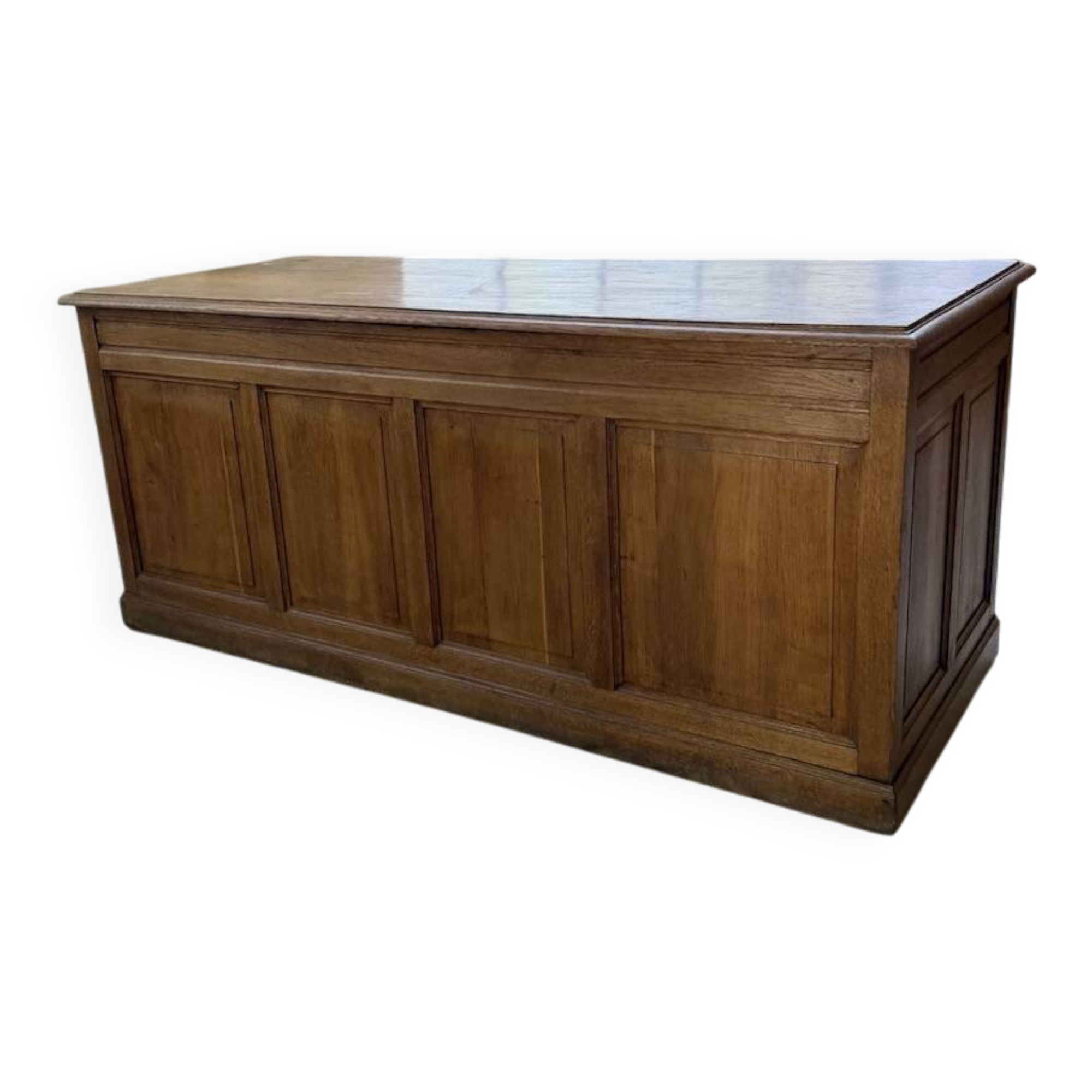 1950s oak office counter