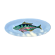 Gien dish with fish decoration model Baie d'Along 50s