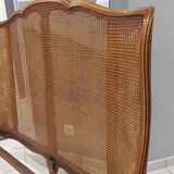 Louis XV style double cane basket bed, mid-20th century