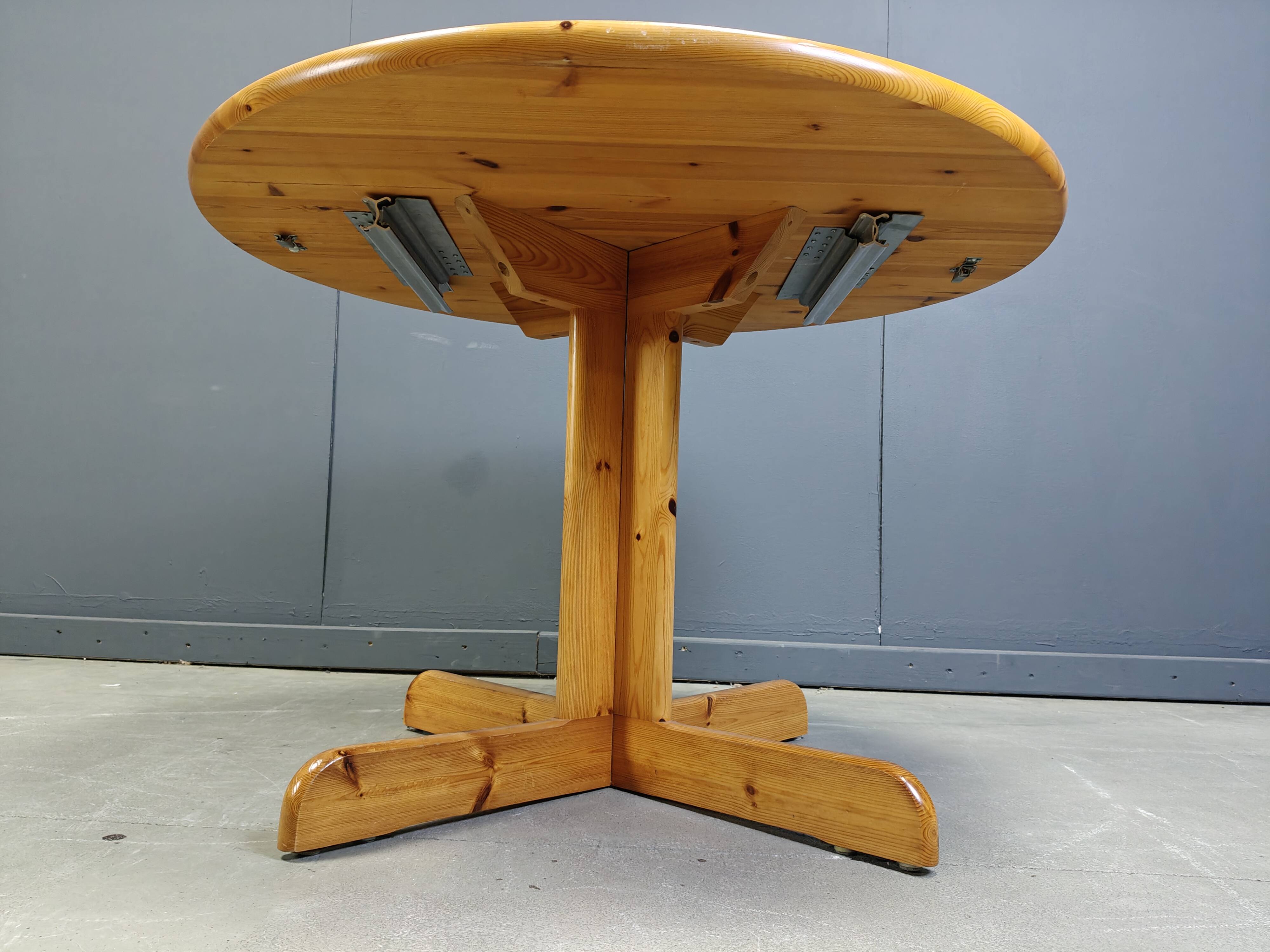 Rainer Daumiller style pine wood  Dining Table, 1970s