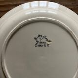Plat rond creux Badonviller Cyrano