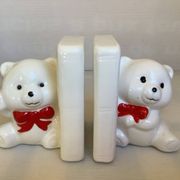 Pair of polar bear bookends