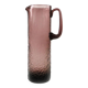 Water jug, modernism, amethyst glass, designed by W. Sarnecki, Poland, 1970s