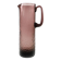Water jug, modernism, amethyst glass, designed by W. Sarnecki, Poland, 1970s