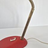 Vintage table lamp 1950 metal & brass dlg jean boris lacroix serge mouille