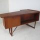 Boomerang desk in teak by Peter Lavig Nielsen for Denmark, 1950s