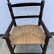 Fauteuil en bois et paille pour enfant