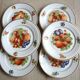 6 Fruit decorated plates Pillivyt France