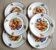 6 Fruit decorated plates Pillivyt France