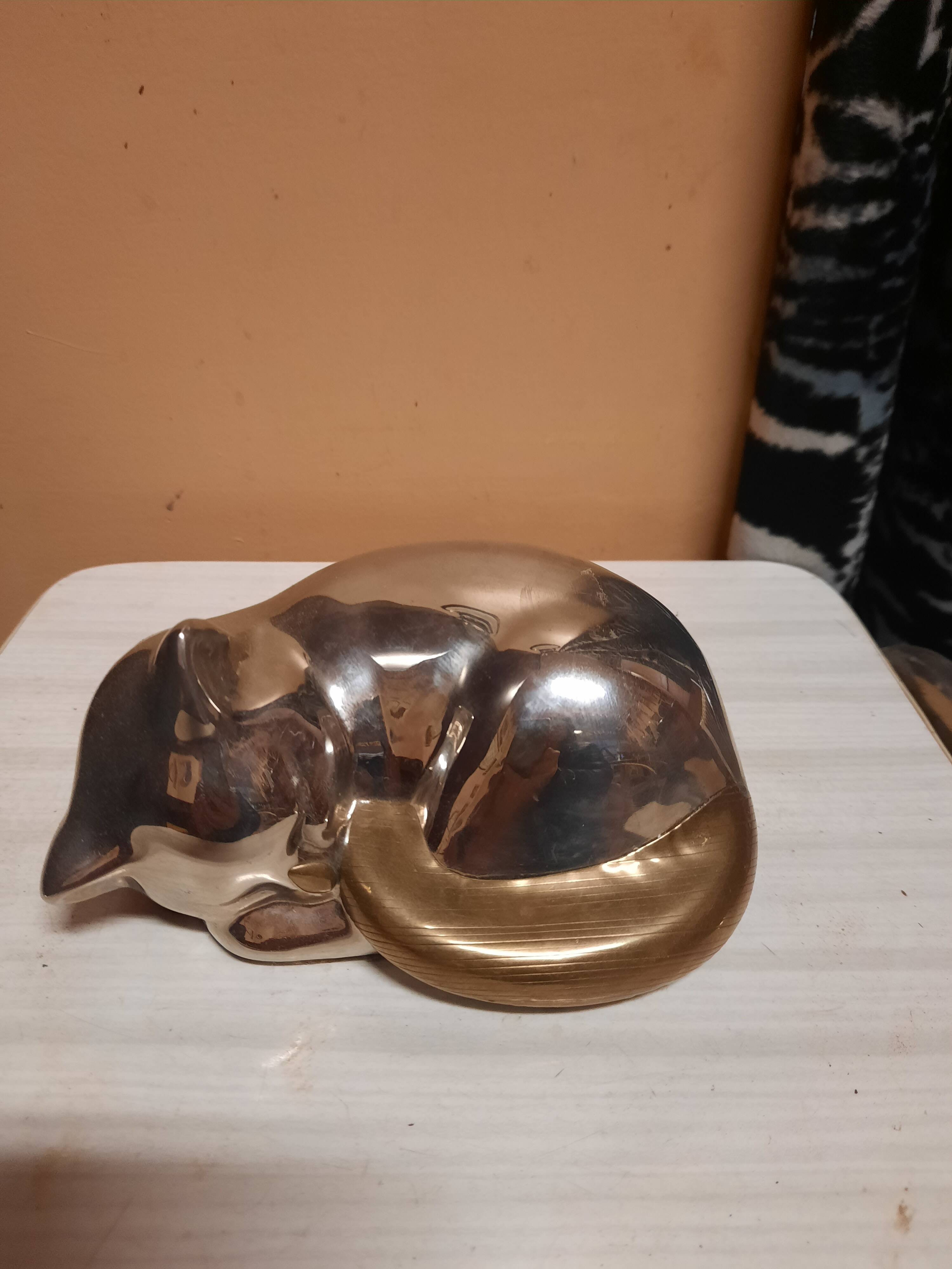 Brass cat