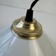 Antique vintage opaline conical pendant light