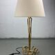 Lampe vintage ondulée de forme libre, abat-jour bouclé