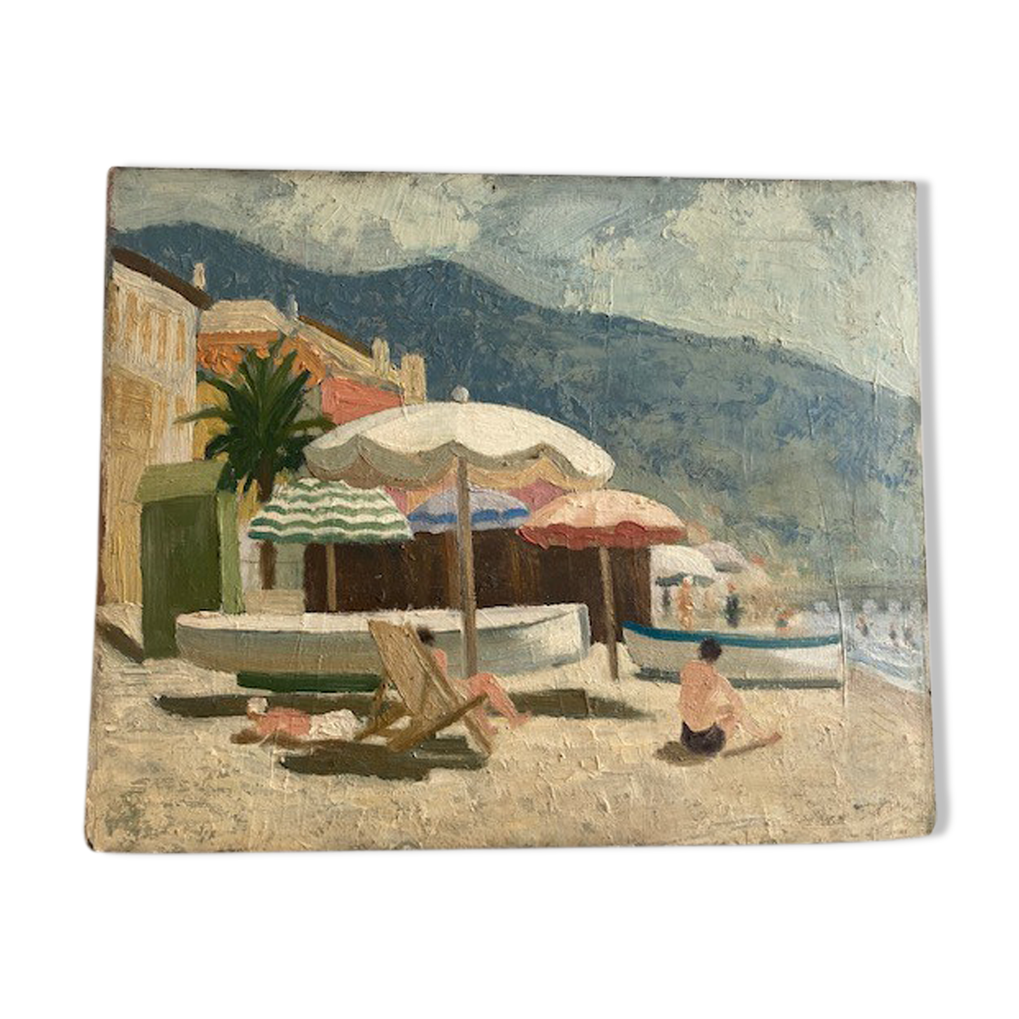 Beach scene 1960 cote d'azur