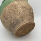 Old green glazed earthenware jam pot France 19th century