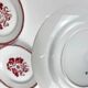 Set of 6 flat plates "Annecy", KG Lunéville, 20th century