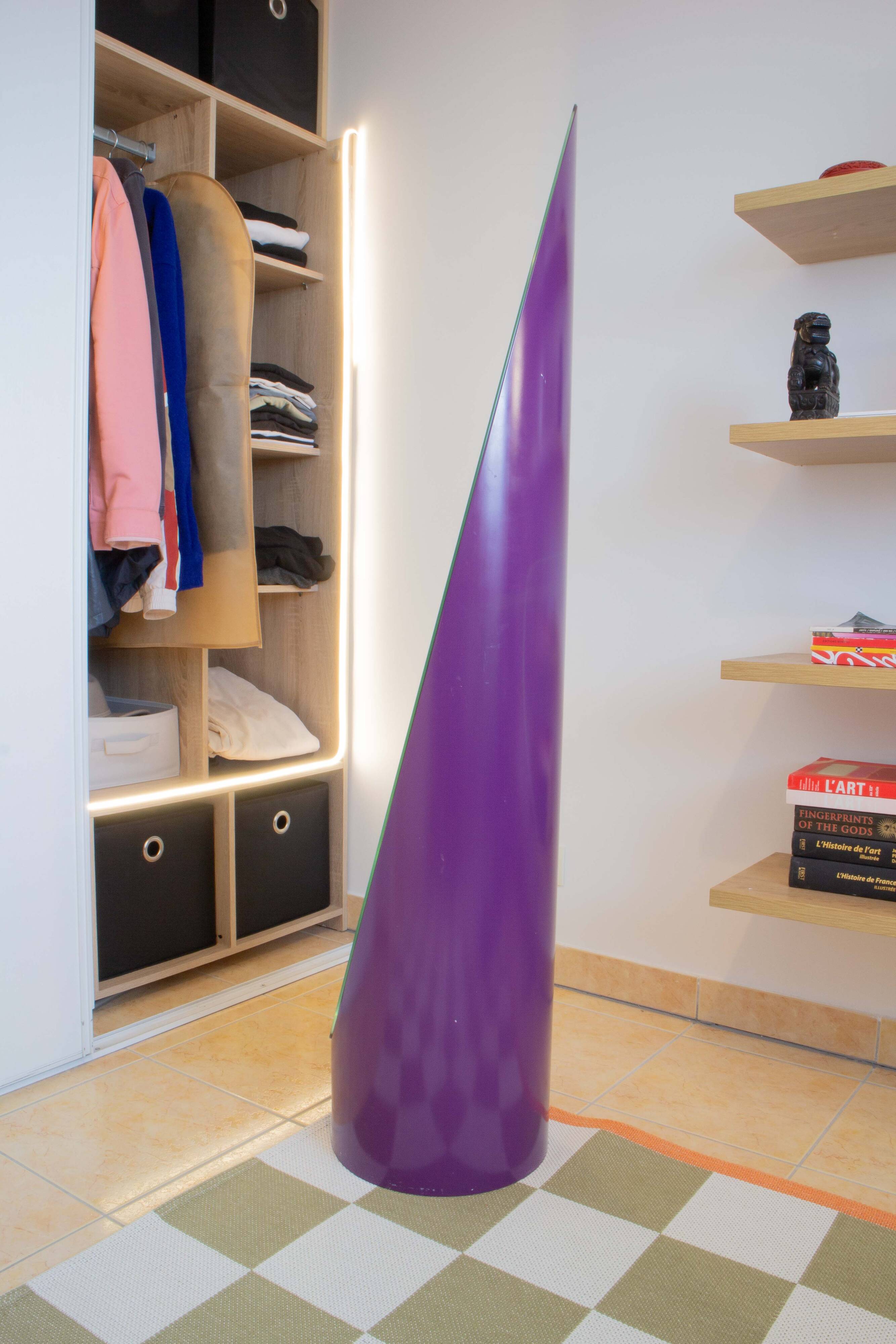 Purple lipstick mirror