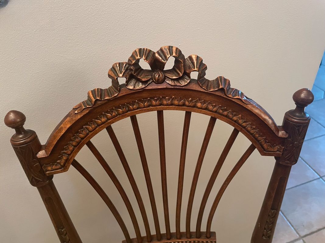 2 chaises style louis xvi - renovation complete