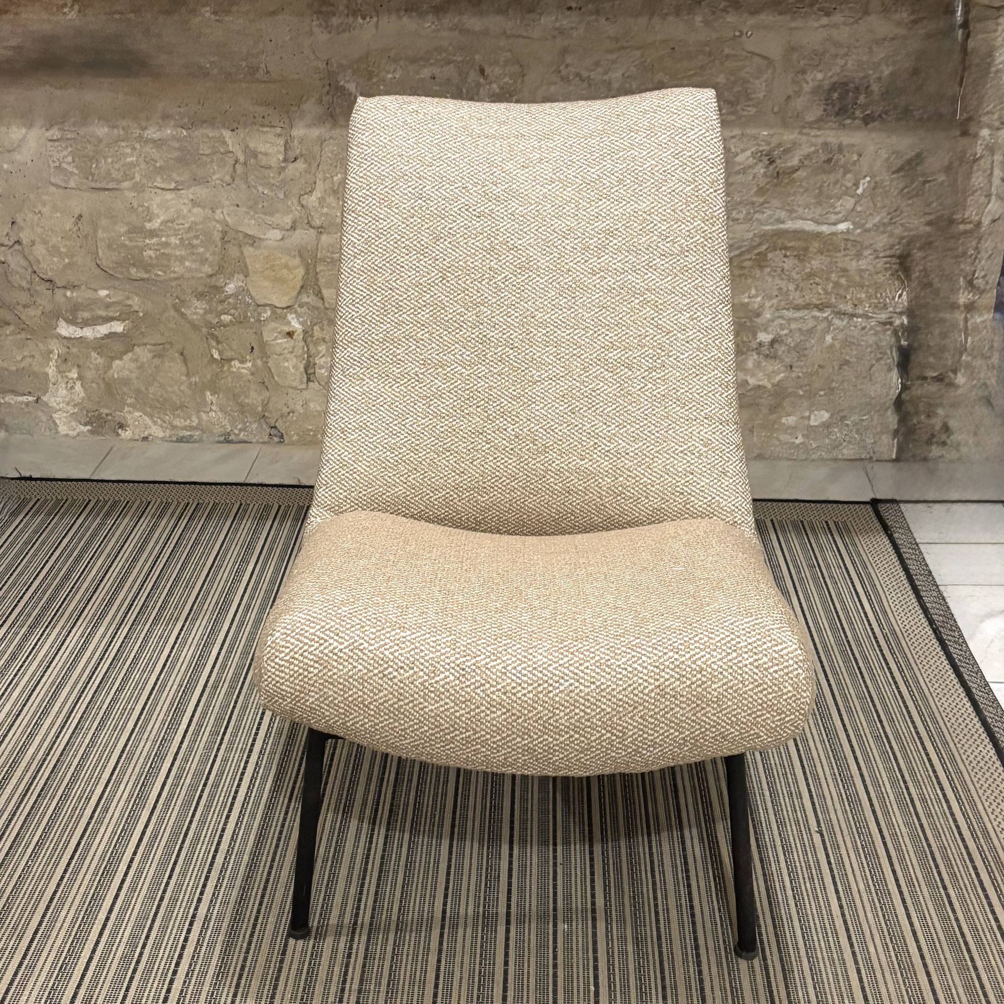 Pierre Guariche armchair for Airborne reupholstered.