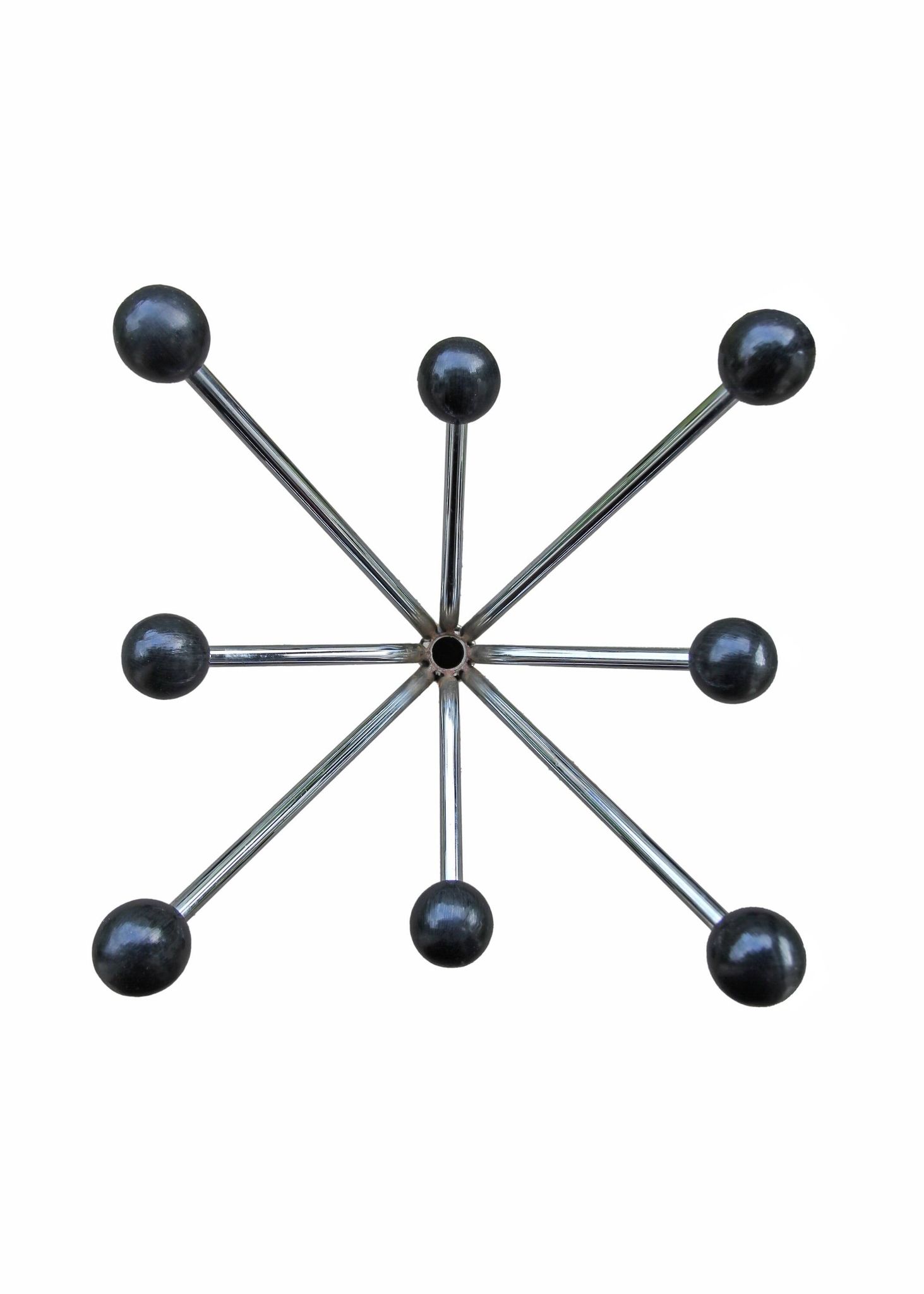 Vintage parrot coat rack with balls, 60s/70s