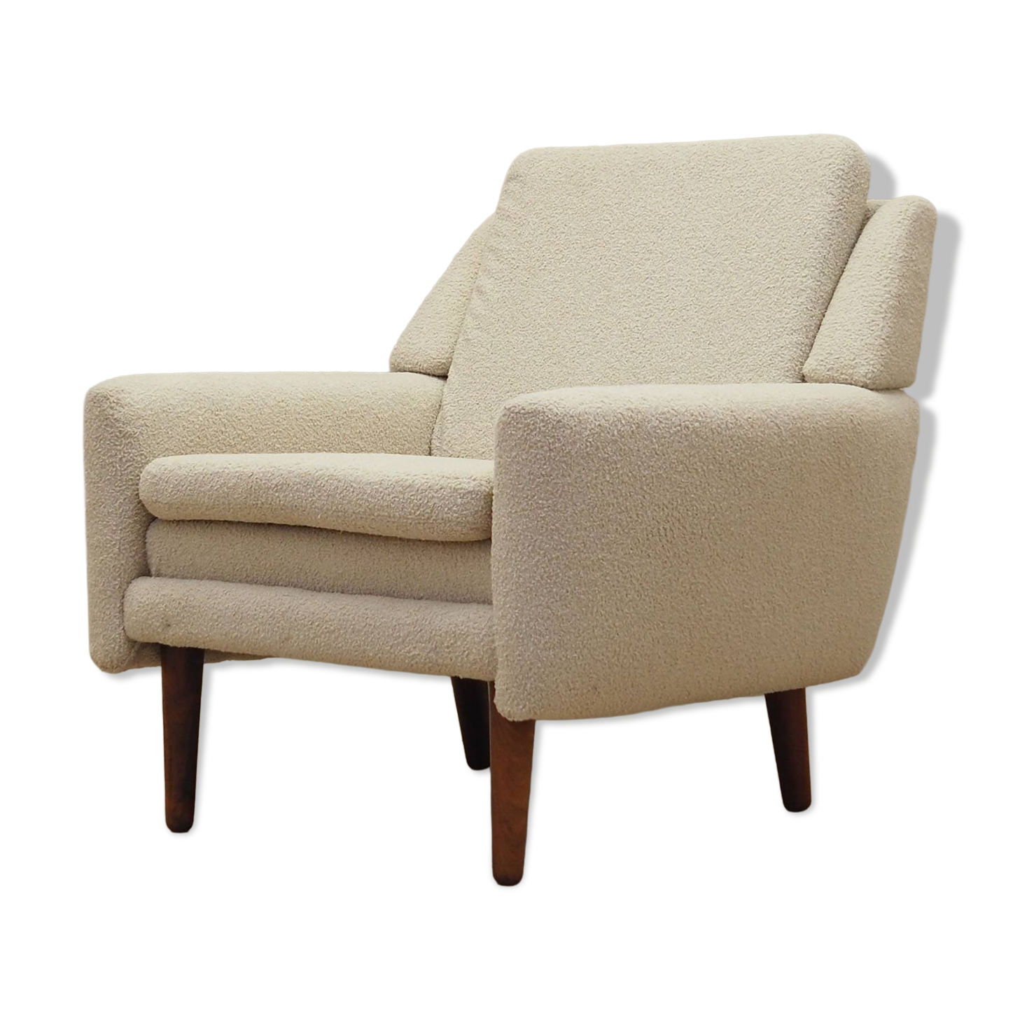 Cream armchair, Danish design, 1970s, production: Denmark
