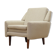 Cream armchair, Danish design, 1970s, production: Denmark