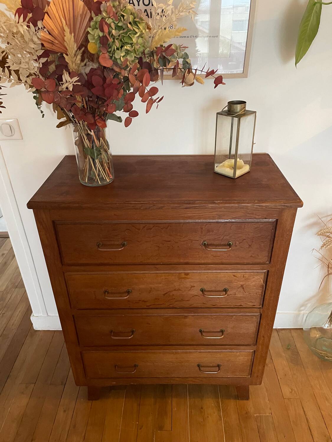 Commode bois vintage