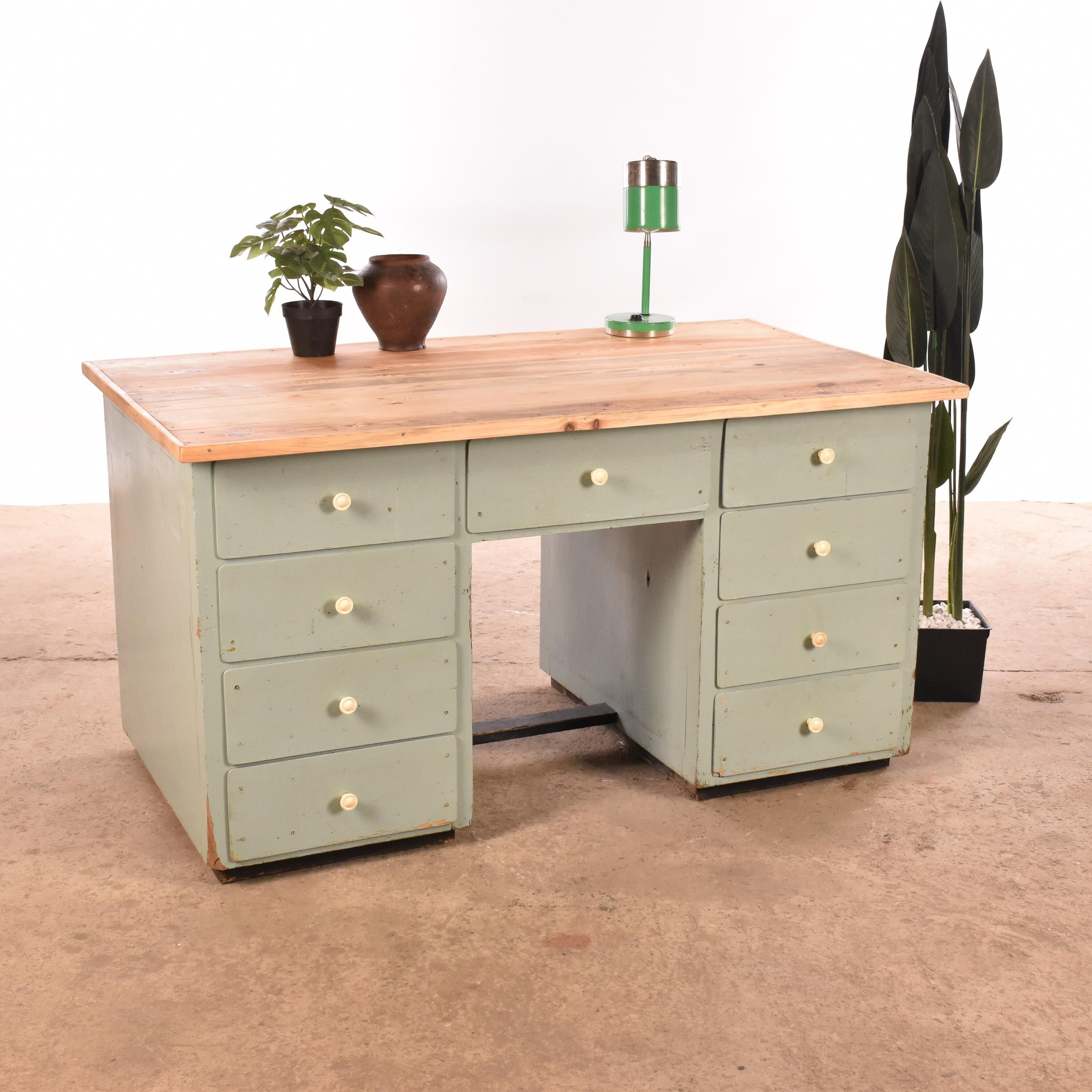 Industrial old desk Workbench