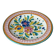 Mediterranean dish with floral decoration