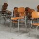 Lot of 24 chairs school chairs industrial style ex Czechoslovakia 1950