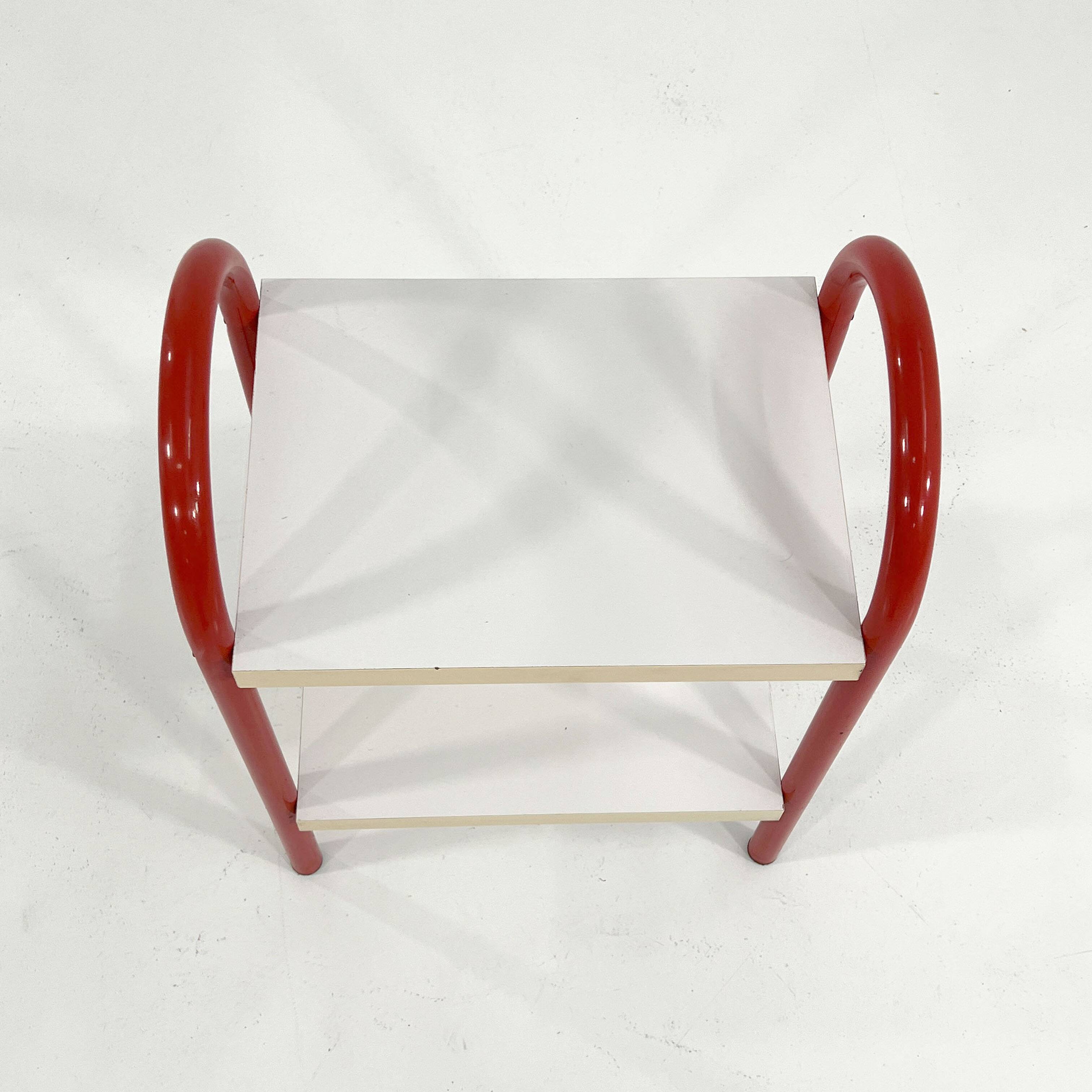 Coral tubular side table, 1980