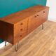 Long Retro Teak 1960s Avalon Mid Century Sideboard On Hairpin Legs