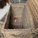 Antique wicker trunk