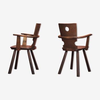 Paire de fauteuils par Vervoort Tilburg, années 60