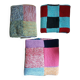 3 patchwork blankets knitted by hand
